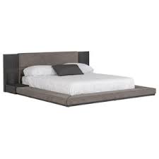 Nova domus lorenzo italian modern light oak bedroom set. Leon Gray With Silver Base Platform Bed Modern Platform Beds By Furniture Import Export Inc Houzz