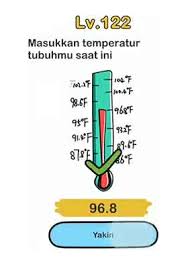 Kunci jawabanbrain out level 121 brain out level 122brain out level 123brain out level 124brain out level 125brain out level 126brain out level 127brain out. Masukan Temperatur Tubuhmu Saat Ini Brain Out Level 121 Cara Golden