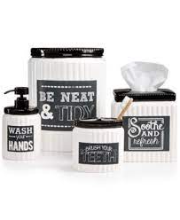 Hop over to macy's and grab 14 & 15 piece bathrooms sets for under $20 shipped! Avanti Chalk It Up Bath Accessories Collection Reviews Bathroom Accessories Bed Bath Macy S