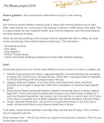 Rujuta Diwekar On Instagram Hey Here Comes The Week 4 Guideline For The Fitness Project 2018 Eat Som Rujuta Diwekar Diet Plan Food Calorie Chart Wholesome