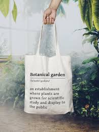 Botanical Garden Tote Bag Reusable Canvas Bag Zero Waste Lifestyle Made Of Cotton Ecological Bag Zero Dechet Cute Definition In 2020 Garden Tote Bag Tote Bag Bags
