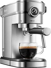 Black Decker Mill Brew Cm5000 New Brewsly 15 Bar Espresso Machine Stainless Steel Compact Espresso Maker Milk Frother Wand Professional Coffee Machine Espresso Cappuccino Latte Online In 2020 Professional Coffee Machine Espresso Frother Wand
