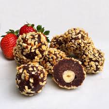 They are lovely they are a delicious milk chocolate with nuts on the outside and when you bite a wafer. 5 Ingredient Healthy Ferrero Rocher Truffles Further Food