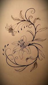 Black And White Lily Tattoo Designs Black And White Lily Tattoo Tattoos Photos Lily Tattoo Design Lily Tattoo Tattoo Designs