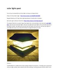 We did not find results for: Solar Lights Post