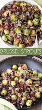 Easy One Pan Mushroom Bacon Brussel Sprouts Recipe Crispy Sauteed Bacon And Bacon Brussel Sprouts Brussels Sprouts Recipe Brussel Sprouts And Mushroom Recipe
