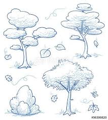 15 Trendy Tree Branch Illustration Beautiful Cartoon Trees Tree Drawing Forest Drawing
