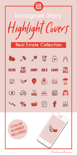 Real Estate Realtor Instagram Story Highlight Icons Story Highlights Instagram Story Real Estate Icons