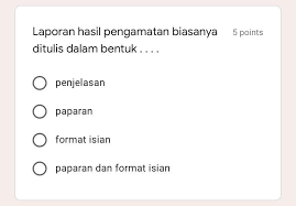 We did not find results for: Laporan Hasil Pengamatan Biasanya Ditulis Dalam Bentuk Brainly Co Id
