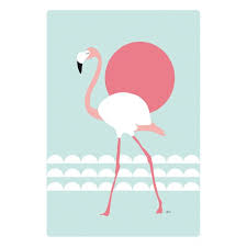 Carte Flamant Rose 105 X148 Cm Par Seldeviking Sur Etsy Art Sur Le Flamant Rose Flamant Rose Dessin Flamant Rose