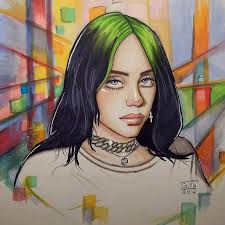Gillian Campbell On Instagram I Had A Dream I Got Everything I Wanted Happy How This Turned Billie Billie Eilish Celebrity Drawings