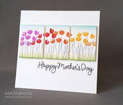 Each card template prints on a standard letter size page (8.5 x 11) and includes cut and fold lines. Maskerade Pinterest Inspired Mother S Day Hand Crafted Cards Hand Stamped Cards Inspirational Cards