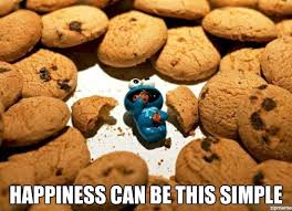 Happiness Can Be This Simple Weknowmemes Cookie Monster Eating Cookies Monster Cookies Easy Cookies