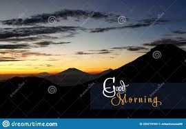 Silhouette Of Mountains And The Morning Sky Before Sunrise Stock Image Image Of Spirit Skies 226219165