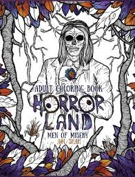 Ikke kun at det også har spøgelsesfarvelægningssider. Adult Coloring Book Horror Land