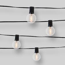 10ct Spiral Filament Outdoor String Lights G50 Clear Bulbs Opalhouse Target