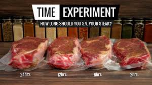 sous vide steak time experiment how long should you cook your steak