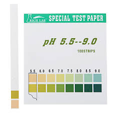Precision Ph Test Strips Short Range 5 5 9 0 Indicator Paper Tester 100 Strips Boxed W Color Chart