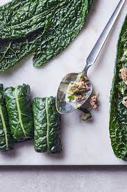 Quick Kale Dolmas Recipe Stuffed Grape Leaves Dolma Kale