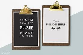 Download Premium Psd Of Clipboard With A Document Mockup 532013 Stationery Mockup Menu Mockup Mockup