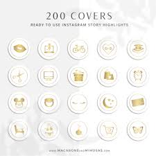 Logo instagram highlight icons yellow friends. Yellow Gold Instagram Covers Macarons And Mimosas