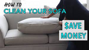 First, prepare the damaged area. Diy How To Clean Your Sofa Save Money Youtube