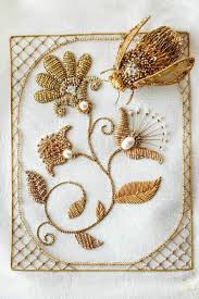 Gorgeous Goldwork Embroidery By Eve Anders Gold Work Embroidery Beaded Embroidery Embroidery Art