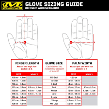 Oakley Glove Sizing Chart Complete Military Glove Size Chart