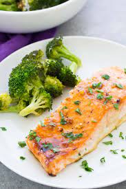 On a diet to lower your cholesterol? Easy Oven Baked Salmon Recipe Healthy Dinner Recipe