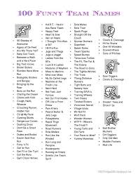 The washington football team used to be called the washington redskins. 100 Things 2 Do For Me The Color Run The Global 5k Phenomenon Funny Team Names Fun Team Names Fitness Team Names