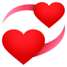 Revolving Hearts On Joypixels 4 5 Heart Emoji Heart Emoji