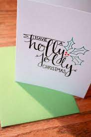 Calligraphy Christmas Cards A Holly Jolly Christmas Card Handmade Calligraphy Christmas Cards Calligraphy Christmas Cards Christmas Calligraphy Christmas Cards Handmade