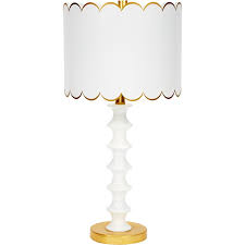 Eloise Gloss White Gold Table Lamp With Scalloped Metal Shade Table Lamps Old World Design Gold Table Lamp Gold Table Table Lamp