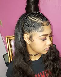 Although it may not be for everyday wear, we can imagine rocking this weave at a prom, wedding, or other special occasion where dressing up is. Women Hairstyles With Bangs Colour Weave Ponytail Hairstyles Natural Hair Styles Weave Ponytail
