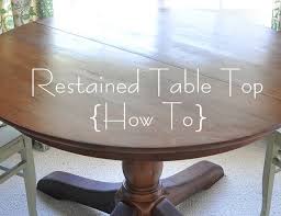 How To Restain A Wood Table Top Centsational Style Wood Table Top Diy Furniture Refurbished Table