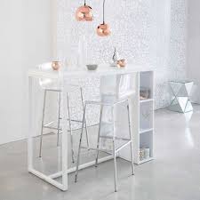 Table A Manger Haute Blanc Satine 2 3 Personnes L120 Maisons Du Monde Sillas De Bar Diseno Muebles De Cocina Mesa Para Cocina Pequena