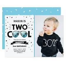 Second Birthday 2nd Birthday Wishes For Baby Boy Two Cool Birthday Invitation Boy 2nd Birthday Blue Zazzle Com 2nd Birthday Invitations 2nd Birthday Boys Boy Birthday Invitations