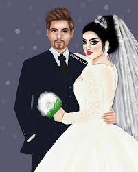1 611 me gusta 164 comentarios رسامه واكتب أحيانا zainab a j z2 en instagram quot عروس وعريس هالرسمه إهداء girly pictures art girl bride