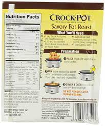 I {with a suggestion from a guest}, mixed the water with beef the roast will release liquid as it cooks and in a crock pot, none of the liquid 'boils away' or evaporates. Amazon Com Crock Pot Savory Pot Roast Seasoning Mix 1 5 Oz Packets 3 Pack Meat Seasoningss Grocery Gourmet Food