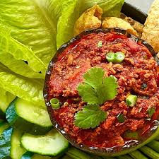 Nam Prik Ong (Thai Pork and Tomato Chile Dip)