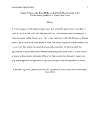 Top 100 pop songs 2007. Pdf Misogynistic Slang In Music Sticks N Stones May Break My Bones But Words They Hurt Like Hell Female Stereotypes Found In Popular Song Lyrics Cyndi Frisby Academia Edu