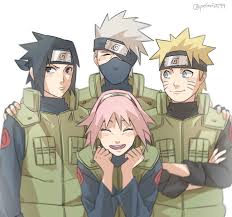 Team7 Naruto Uzumaki Sakura Haruno Sasuke Uchiha Kakashi Hatake Shippuden Gaiden Anime Fanart Anime Naruto Naruto Sasuke Sakura Naruto Team 7