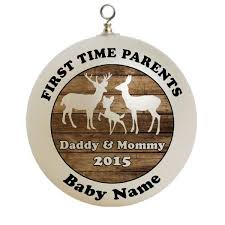 They may never accept you if that ever happens. Personalized Baby S First 1st Christmas Deer Family First Time Parents Mom Dad Ornament Custom Gift 6