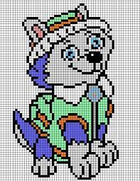 Dessin sur petit carreaux tricot dessin tricot bébé facile gratuit modele tricot gratuit broderie de bébé broderie point de croix assemblage tricot perle enfant coloriage pixel. Pixel Art Pat Patrouille 31 Idees Et Designs Pour Vous Inspirer En Images En 2021 Paw Patrol Creations Disney Au Point De Croix Dessin Petit Carreau