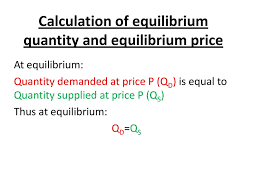 The distinction between supply and quantity supplied is similar to the difference between demand and quantity demanded. Calculation Of Equilibrium Quantity And Equilibrium Price Ppt Download