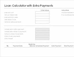 Loan Calculator With Extra Payments