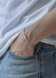 silver925) stick bracelet hexagon chain mix silver - OCO, 브랜드 편집샵 오씨오