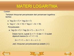 Maybe you would like to learn more about one of these? Bab 8 Fungsi Persamaan Dan Pertidaksamaan Logaritma Hom