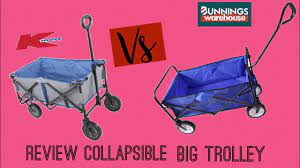 Comparing And Review Collapsible Big Trolley From Bunnings And Kmart Youtube