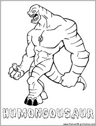 Humongosaur From Ben10 Alien Force Cartoon Network Coloring Pages Coloring Home